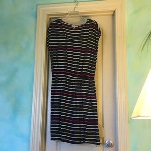 Navy dress/cover up  with stripes